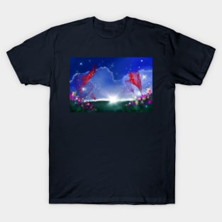 Abstract Art - Flowers on the Field T-Shirt